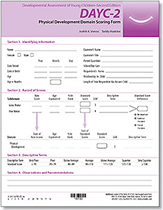 DAYC-2: Physical Development Domain Scoring Forms (25)